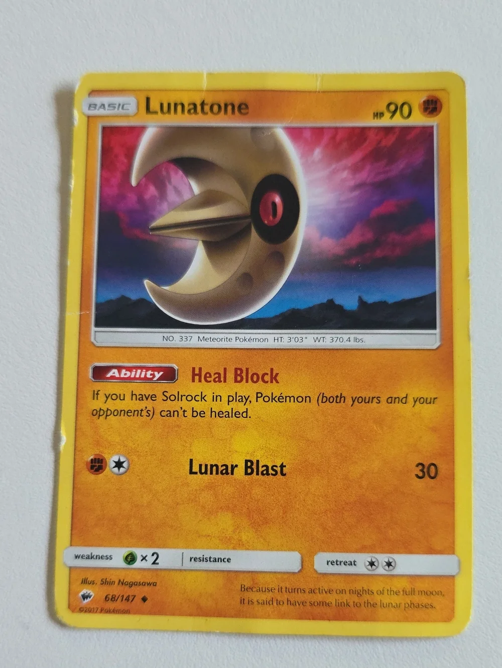 Pokemon Lunatone Card Set